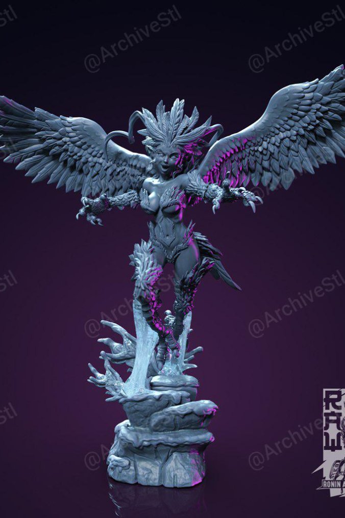 鹰身女妖 (Harpie) 3D打印图纸